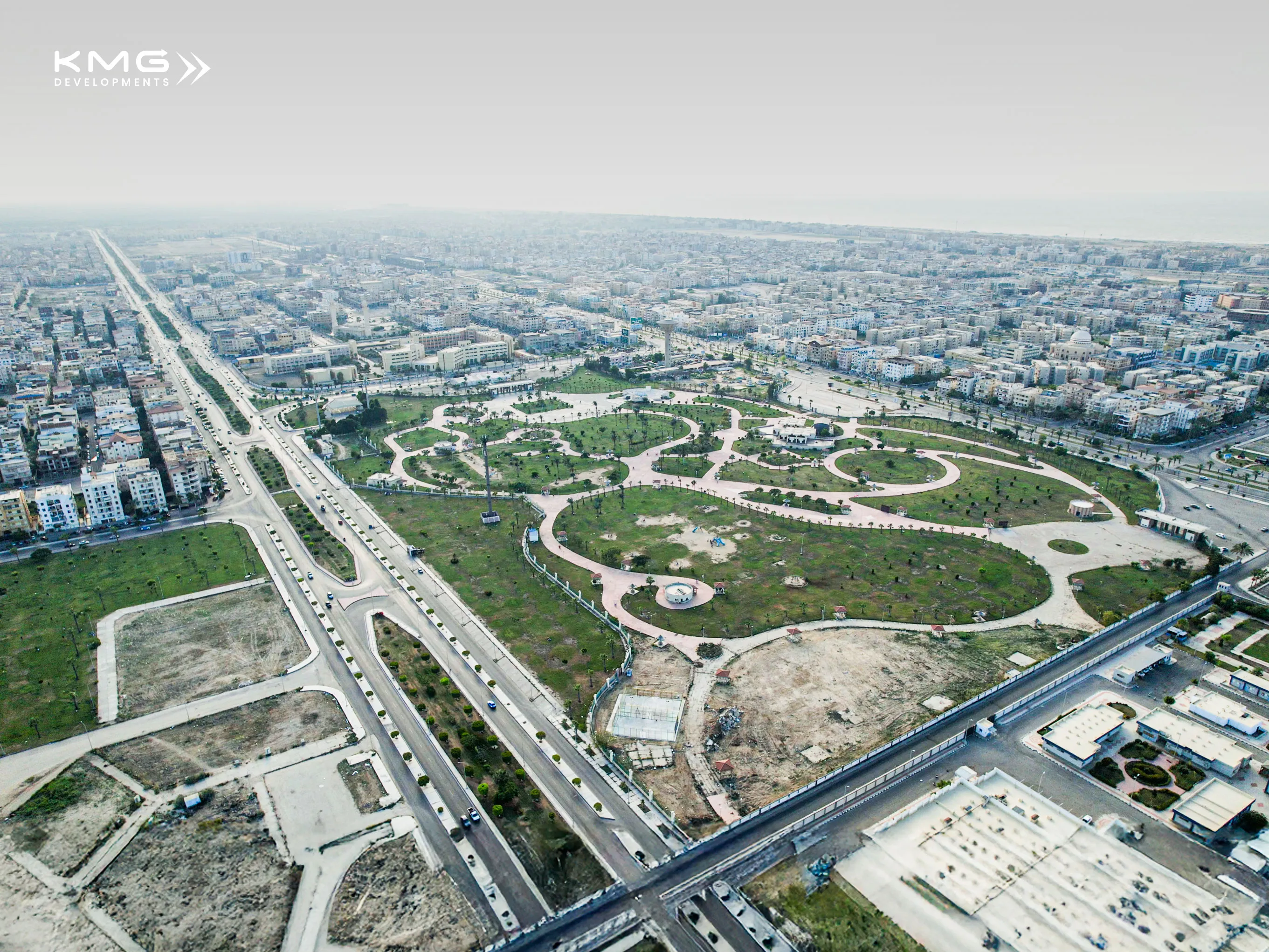 صورة بانورامية لأفق مدينة دمياط الجديدة